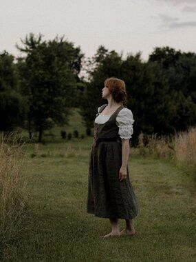 Voriagh Khaki Green Dirndl (Discontinued Item)